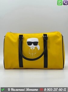 Дорожная сумка Karl Lagerfeld нейло Желтый