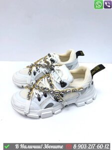 Кроссовки Gucci Flashtrek белые