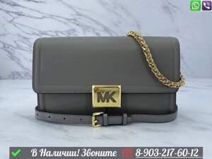 Сумка Michael Kors кожаная Серый