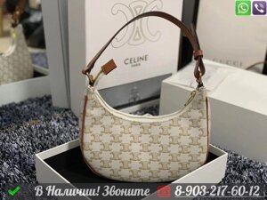 Сумка Celine Ava кожаная Белый