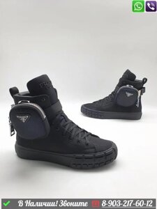 Кеды Prada Wheel высокие с сумочкой