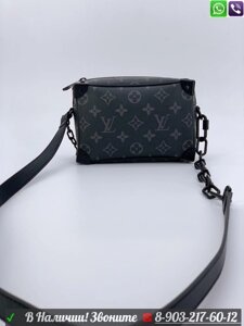 Сумка Louis Vuitton Petite Malle с цепочкой Черный