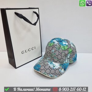 Кепка Gucci тканевая Голубой