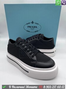 Мужские кроссовки Prada Macro черные