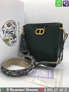Черная Сумка Christian Dior Oblique Матовая Диор CD Планшетка