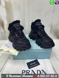 Зимние кроссовки Prada Cloudbust Thunder Красный