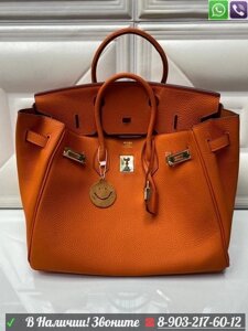 Сумка Hermes Birkin 35 Розовый Оранжевый