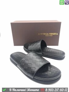 Шлепанцы Bottega Veneta черные