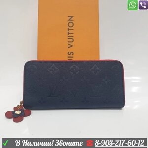 Кошелек Louis Vuitton на молнии Синий