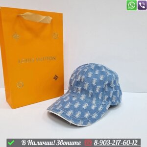 Кепка Louis Vuitton тканевая Голубой