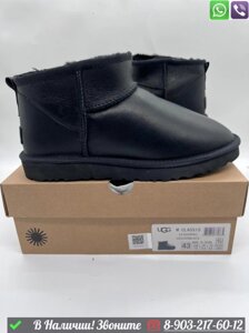 Мужские угги UGG Classic Mini зимние черные