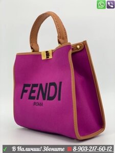 Сумка шоппер Fendi peekaboo sunshine Розовый