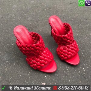 Босоножки Араз на каблуке Красный