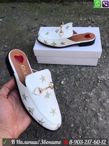 Слиперы Gucci Princetown женские Белый