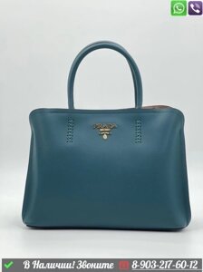 Сумка Prada кожаная Зеленый