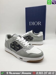 Кроссовки Christian Dior B27 с логотипом мужские Серый