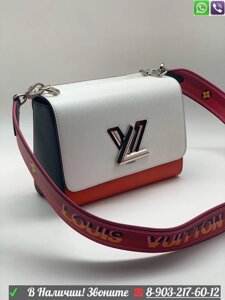 Сумка Louis Vuitton Twist MM c широким ремнем