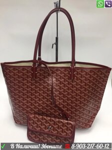 Сумка GOYARD Saint Louis шоппер Гоярд Бордовый