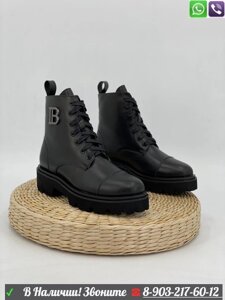 Зимние ботинки Balenciaga Tractor черные