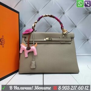 Сумка Hermes Kelly 40 Бежевый