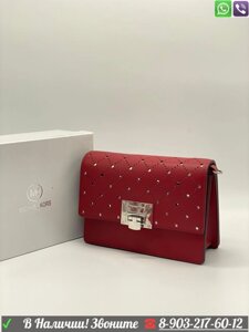 Сумка Michael Kors c перфорацией майкл корс клатч Красный