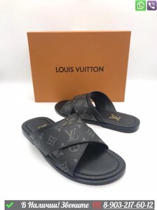 Шлепанцы Louis Vuitton черные