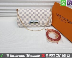 Сумка Louis Vuitton Favorite Azur Клатч Луи Виттон Белый