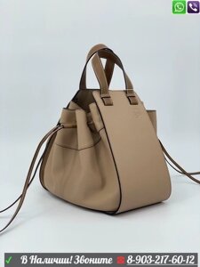 Сумка Loewe Hammock Drawstring Бежевый