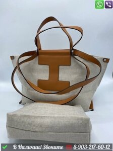 Сумка тоут Hermes Коричневый