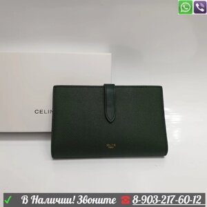 Кошелек Celine складной Зеленый