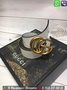 Ремень Gucci Marmont белый