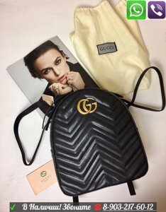 Рюкзак Gucci GG Marmont Gucci Красный Стеганный Гучи