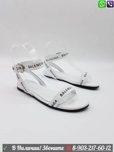 Сандалии Balenciaga Round белые