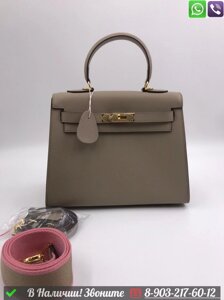 Сумка Hermes Birkin кожаная Бежевый