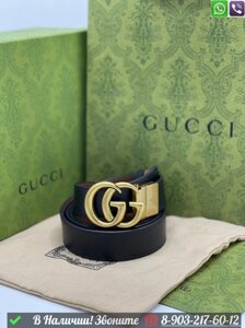 Ремень Gucci Двухсторонний Черный