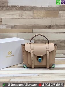 Сумка Michael Kors MK Manhattan чемоданчик Бежевый