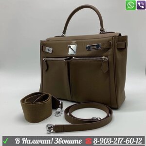 Сумка Hermes Kelly с карманами