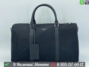 Дорожная сумка Prada тканевая Черный