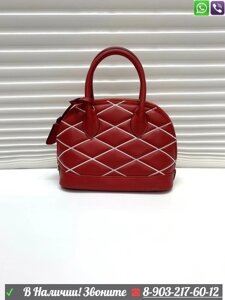 Сумка Louis Vuitton Alma стеганная мини Красный