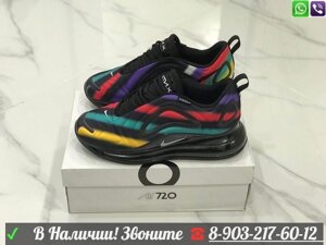 Кроссовки Nike Air Max 720 черные полосатые