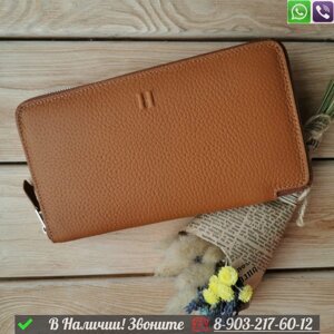 Кошелек Hermes кожаный Коричневый