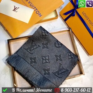 Шарф Louis Vuitton с логотипом Серый