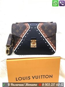 Сумка Louis Vuitton Metis Pochette Brogue Луи Витон Черная Пошет