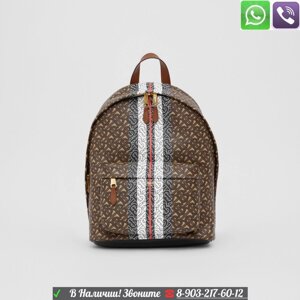 Рюкзак Burberry Rucksack canvas в полоску с монограммой