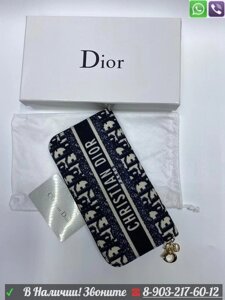 Кошелек Christian Dior Lady Dior Voyager Синий