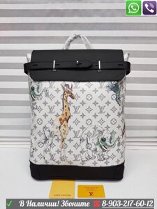Рюкзак Louis Vuitton steamer backpack луи виттон Lv Белый