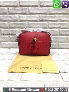 Сумка Louis vuitton saintogne Empreinte Луи виттон Красный