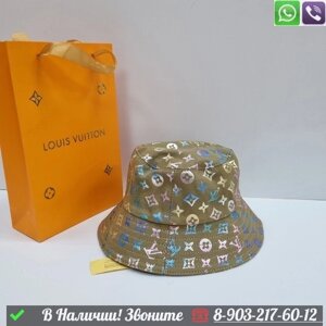 Панама Louis Vuitton тканевая шляпа Бежевый