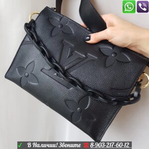 Сумка Louis Vuitton Pouch c черной цепочкой ЛВ