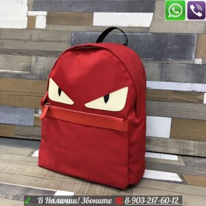 Рюкзак Fendi Monster  с глазами Красный